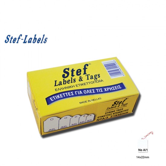 Stef Labels ετικέτες κρεμαστές Νο.A/1 14x22mm