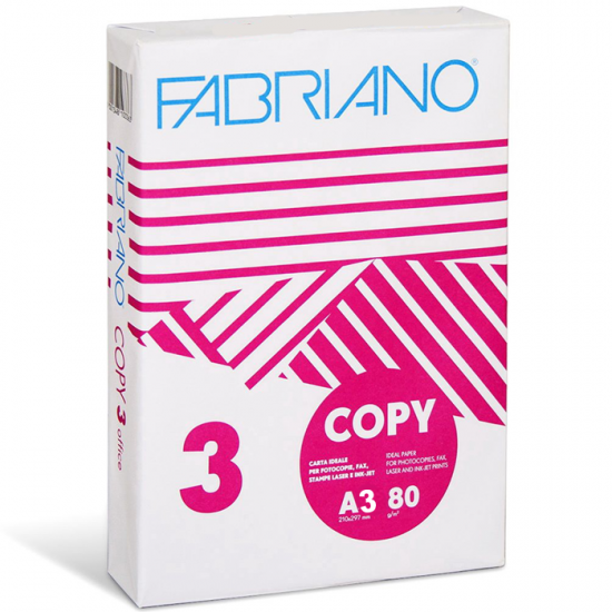 Fabriano Copy 3 χαρτί φωτοαντιγραφικό Α3 80γρ. 500φ. λευκό