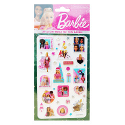 Χάρτινη Πόλη hp.st.p.0082 αυτοκόλλητα puffy Barbie 5 Xριστούγεννα με τη Barbie