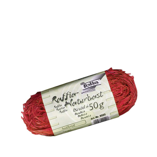 Folia 9020 κορδόνι φυσικό 50γρ κόκκινο