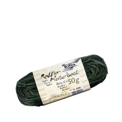 Folia 9058 κορδόνι φυσικό 50γρ πράσινο σκούρο
