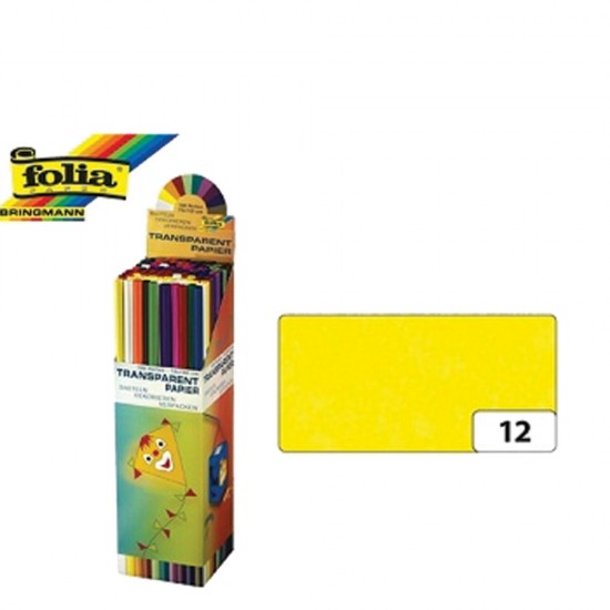 Folia 830.881 χαρτί χαρταετού 70x100 cm κίτρινο
