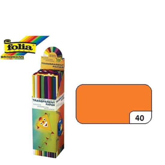 Folia 830.881 χαρτί χαρταετού 70x100 cm πορτοκαλί