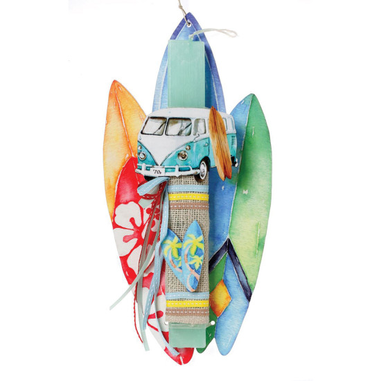 Ζήβας 41-1056 λαμπάδα με καδράκι σανίδες surf & van