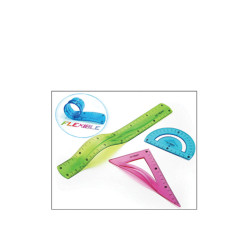 Keyroad Flexible 300.970858 σετ γεωμετρίας εύκαμπτο 20cm 3τμχ μπλε