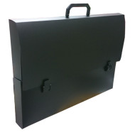 Φplast 3550 τσάντα σχεδίου/εγγράφων πλαστική 35x50x5 cm μαυρο