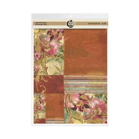 Skag Deco ριζόχαρτο decoupage 2 σχεδίων A3 Κολάζ
