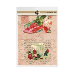 Skag Deco ριζόχαρτο decoupage 2 σχεδίων A3 Τριαντάφυλλα