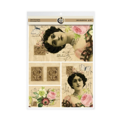 Skag Deco ριζόχαρτο decoupage 2 σχεδίων A3 Γυναίκα