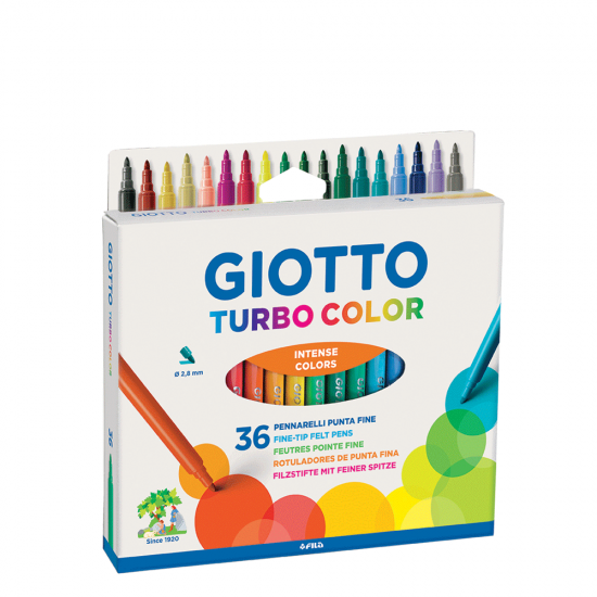 Giotto turbo color 671600 λεπτοί μαρκαδόροι 36 τμχ