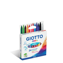 Giotto cera 282200 κηρομπογιές 9εκ 24 τμχ