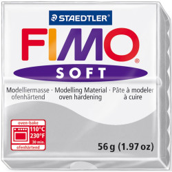Fimo Soft πολυμερικός πηλός White 0