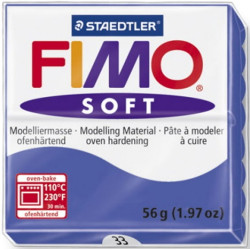 Fimo Soft πολυμερικός πηλός Brilliant Blue 33