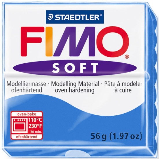 Fimo Soft πολυμερικός πηλός Pacific Blue 37