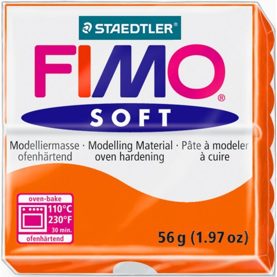 Fimo Soft πολυμερικός πηλός Mandarine 42
