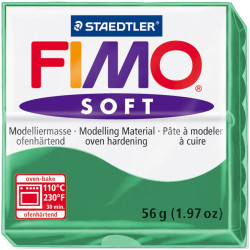 Fimo Soft πολυμερικός πηλός Emerald 56