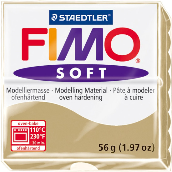 Fimo Soft πολυμερικός πηλός Sahara 70