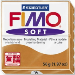Fimo Soft πολυμερικός πηλός Cognac 76
