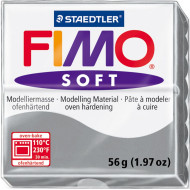 Fimo Soft πολυμερικός πηλός Dolphin grey 80