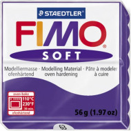 Fimo Soft πολυμερικός πηλός Plum 63