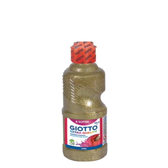 Giotto extra quality glitter paint 531201 τέμπερα χρυσή 250ml