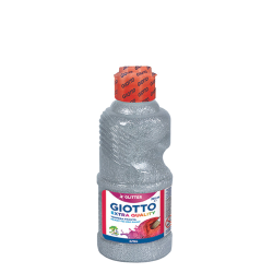 Giotto extra quality glitter paint 531202 τέμπερα ασημί 250ml
