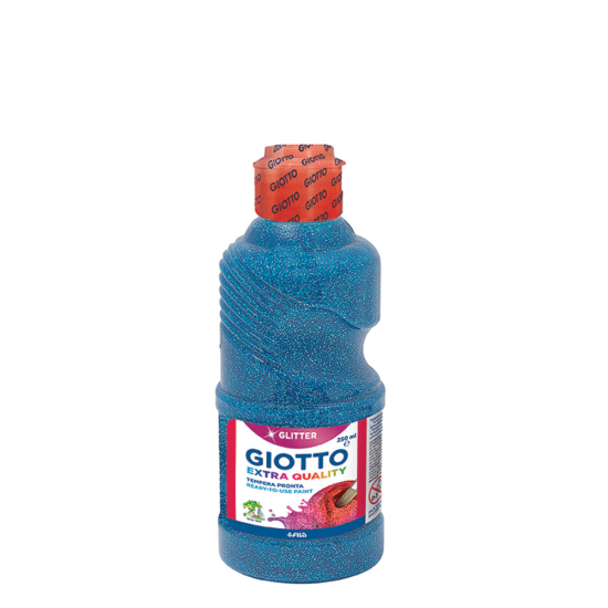 Giotto extra quality glitter paint 531204 τέμπερα μπλε 250ml