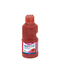 Giotto extra quality glitter paint 531206 τέμπερα κόκκινη 250ml
