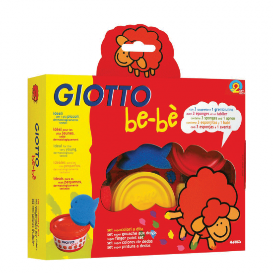 Giotto Bebe 460700 δακτυλομπογιές 3X100 ml