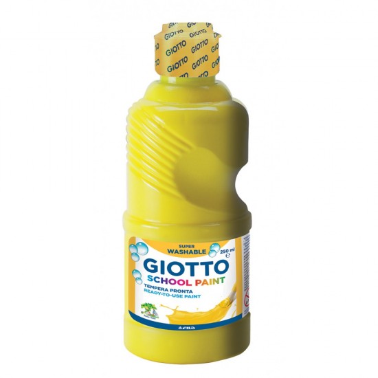 Giotto Schoolpaint τέμπερα έτοιμη 250ml κίτρινη