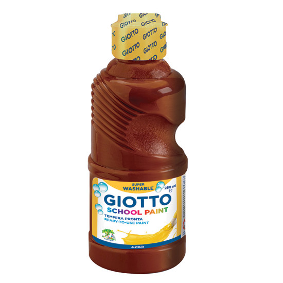 Giotto Schoolpaint τέμπερα έτοιμη 250ml καφέ