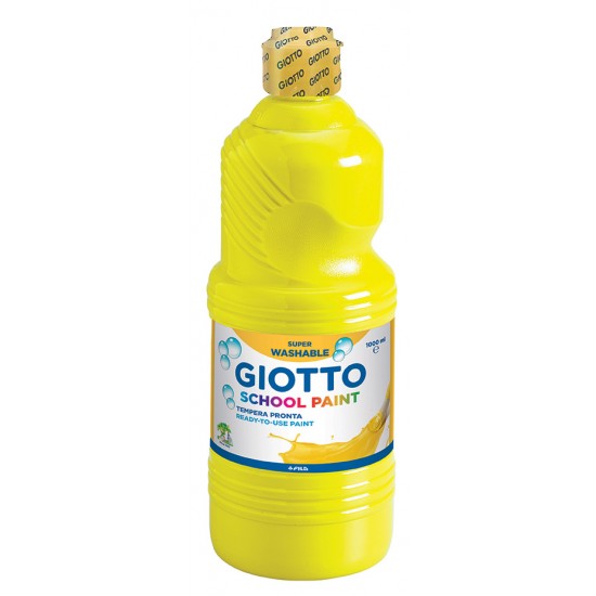 Giotto Schoolpaint τέμπερα έτοιμη 1000ml κίτρινη