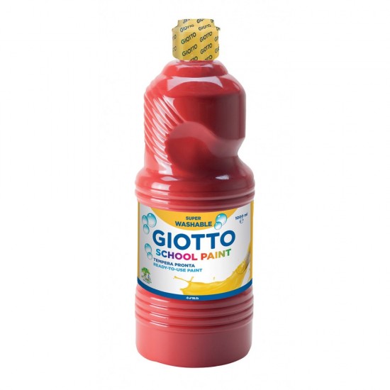 Giotto Schoolpaint τέμπερα έτοιμη 500ml κόκκινη