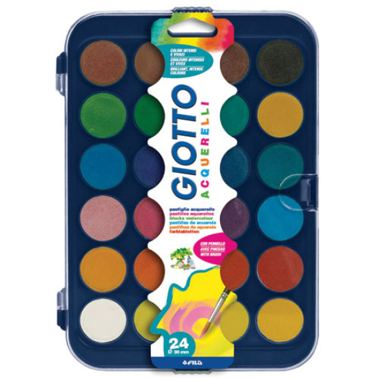 Giotto 332000 νερομπογιές σε παλέτα 24 χρωμάτων