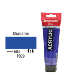 Talens Amsterdam 17095042 ακρυλικό χρώμα 120ml ultramarine 504
