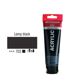 Talens Amsterdam 17097022 ακρυλικό χρώμα 120ml lamp black 702