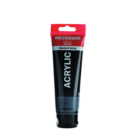 Talens Amsterdam 17097022 ακρυλικό χρώμα 120ml lamp black 702