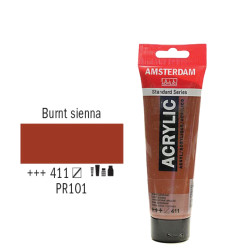 Talens Amsterdam 17094112 ακρυλικό χρώμα 120ml burnt sienna 411