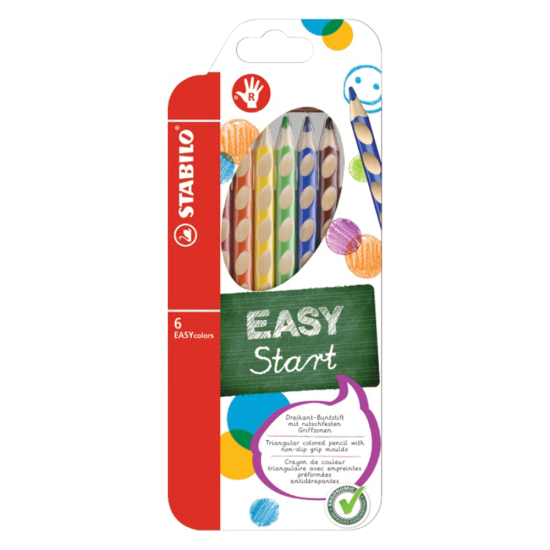 Stabilo 332/6 EASYcolors right ξυλομπογιές για δεξιόχειρες 6 τμχ