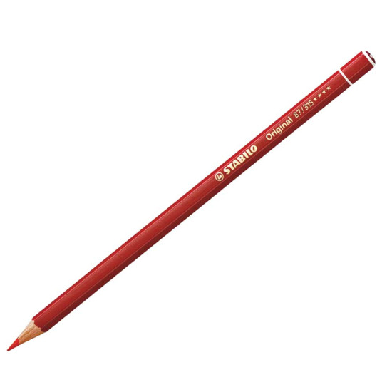 Stabilo Original 87/315 ξυλομπογιά permanent red deep