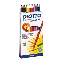 Giotto Elios 275800 ξυλομπογιές τριγωνικές 12 χρώματα