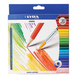 Lyra Osiris L2531240 ξυλομπογιές ακουαρέλας 24 χρώματα