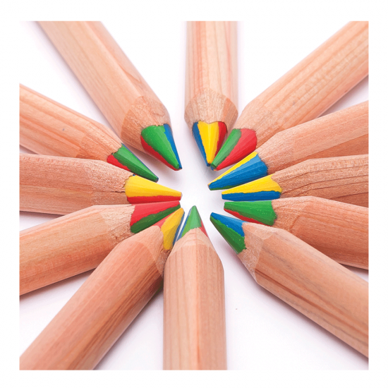 Lyra Super Ferby 4-Color L3713361 ξυλομπογιά χοντρή με τετράχρωμη μύτη