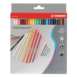 Stabilo Aquacolor 1600 ξυλομπογιές ακουαρέλας 24 χρώματα